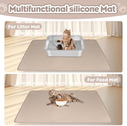 Silicone Cat Litter Mat for Litter Box 34”x22” Large Cat Mat - Image 6