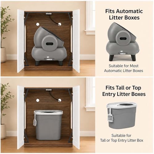 unipaws Cat Litter Box Enclosure - Image 2