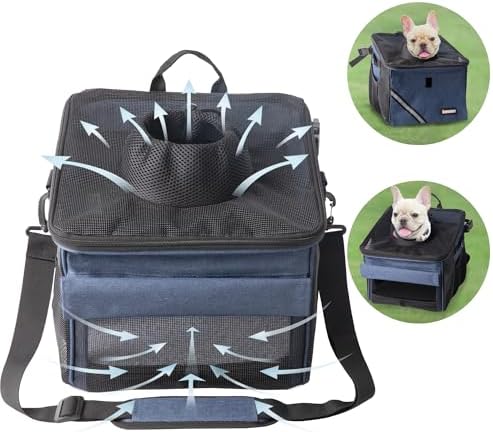 Pet Carrier Bicycle Basket Bag Pet Carrier/Booster Backpack - Image 3