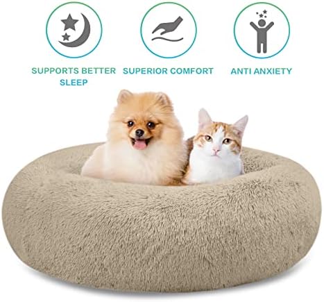 SAVFOX 36 inches Calming Donut Dog Bed - Image 6