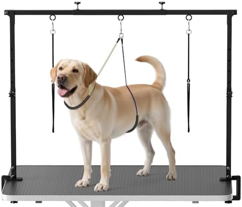 Dog Grooming Arm with Clamp for Large Dog, Adjustable Height to 33in and Width by Artibear