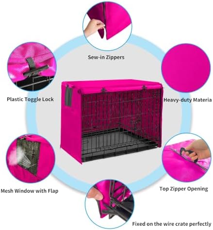 Dog Crate Cover 48 Inch Waterproof 600D Oxford - Image 5