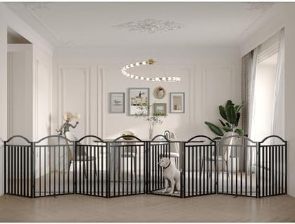 BHG Metal No-Assembly Freestanding Dog Gate by BHG