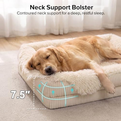 GASUR Orthopedic Dog Bed for Large Sized Dog, Plush Washable Dog Couch Beds - Image 4