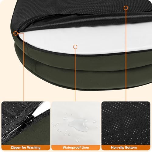 Dwanton Orthopedic Waterproof Large Dog Bed Sofa, Gel Memory Foam - Image 6