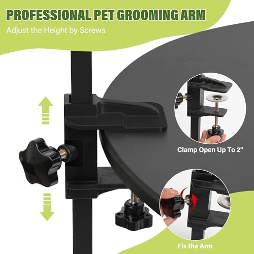 Dog Grooming Arm 35" with Hammock, Haunch Holder - Image 4