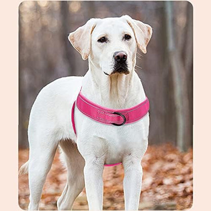 No Pull Dog Harness Pink for Small Medium Large Sized Dog, Reflective Escape - Image 2
