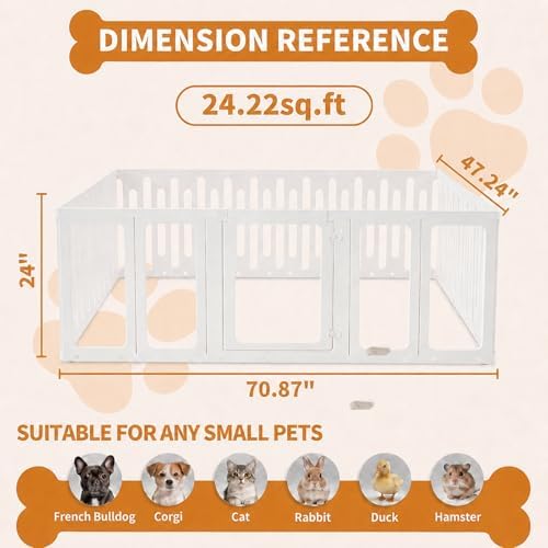 Acrylic Dog Playpen Indoor, Puppy Pens - Image 4
