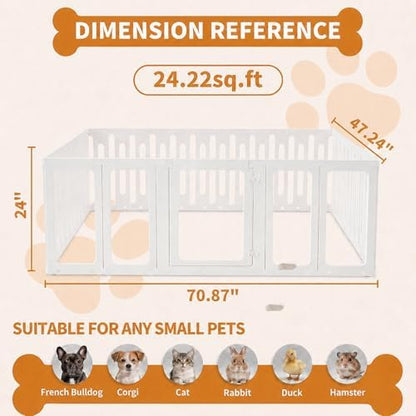 Acrylic Dog Playpen Indoor, Puppy Pens - Image 4