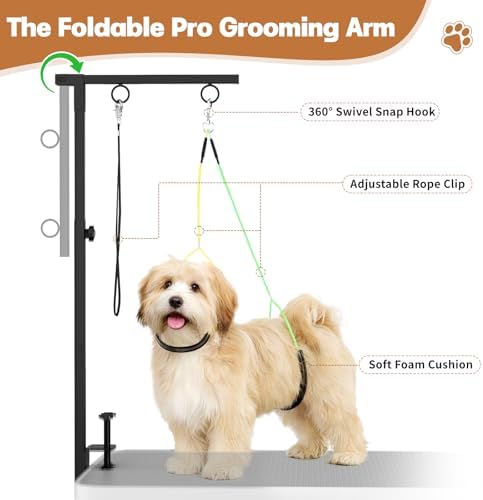 Dog Grooming Table Arm, 31.5"-43.3" Adjustable Pet Stand - Image 5