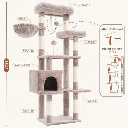 Gitelsnour 55.1'' Cat Tree Tower - Image 7