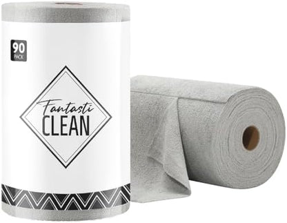 Fantasticlean Microfiber Cleaning Cloth Roll- 90 Sheets by Fantasticlean