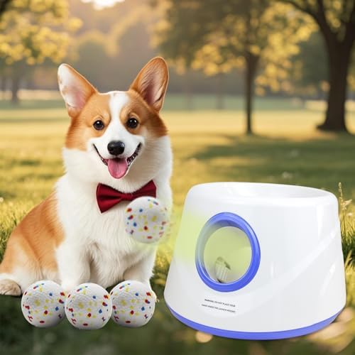 MEKAPLE Automatic Dog Ball Launcher, Upgraded Interactive Dogs Balls Thrower by Unknown