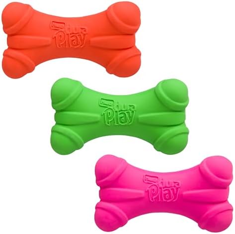 Hartz DuraPlay Bone Squeaky Latex Dog Toy by Hartz