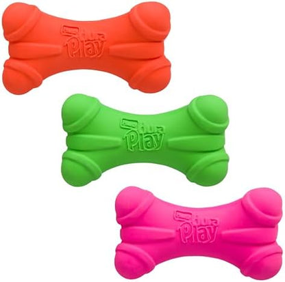 Hartz DuraPlay Bone Squeaky Latex Dog Toy by Hartz