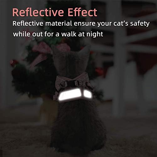 Cat Vest Harness and Leash Set, Escape Proof Kitten Harness Pink - Image 5