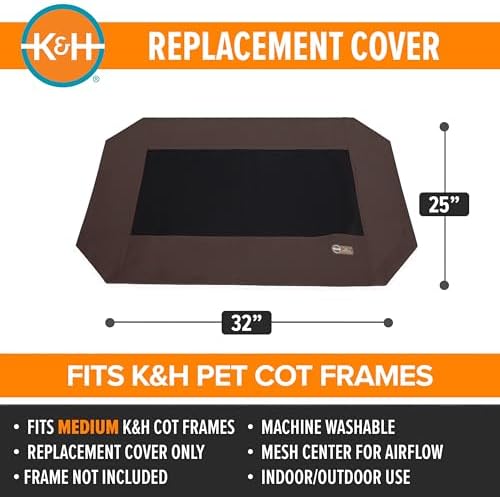 K&H Outdoor Elevated Dog Bed Pet Cot Replacement Cover - Image 2