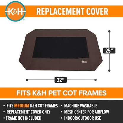 K&H Outdoor Elevated Dog Bed Pet Cot Replacement Cover - Image 2