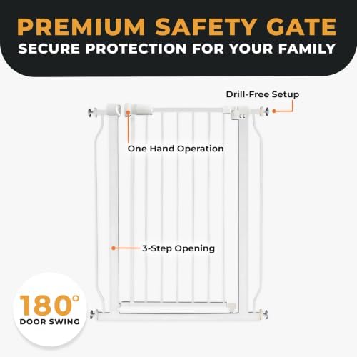 BalanceFrom Easy Walk-Thru Baby Safety Gate, Fits 29.1" to 33.8" Openings - Image 4