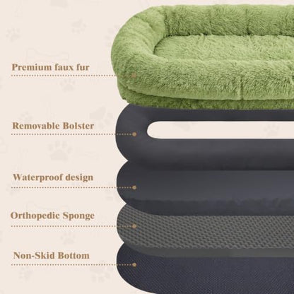 WROS Human Dog Bed for Adult, GrassGreen - Image 4
