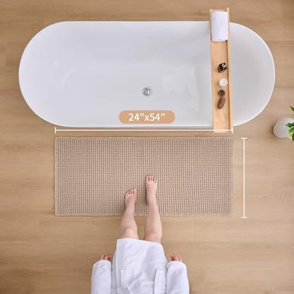 ILANGO Upgraded Waffle Bath Rug 24x54, Super Absorbent Non Slip Bath Mat - Image 2