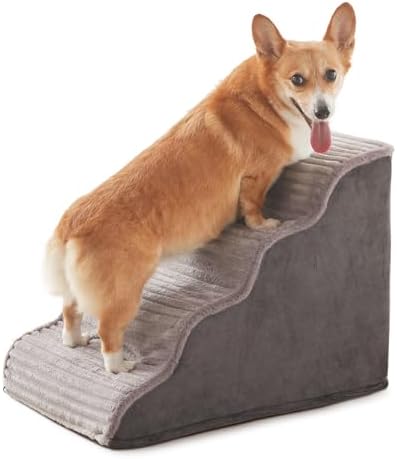 Laojin Balhen Dog Stairs for Small Dogs and Cats 18" H, High Density Support by LaojinBalhen