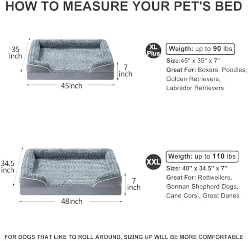 WNPETHOME Orthopedic Washable XXL Dog Bed - Image 6