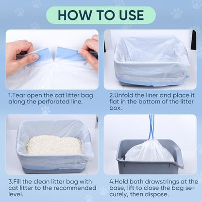 160 Ct Cat Litter Box Liners Compatible - Image 6