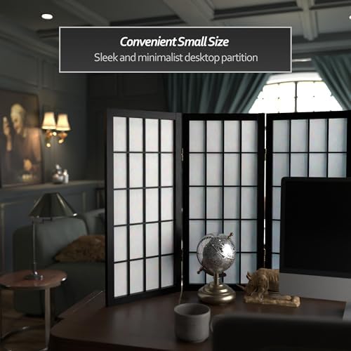2 ft. Short Desktop Window Pane Shoji Screen - Image 3