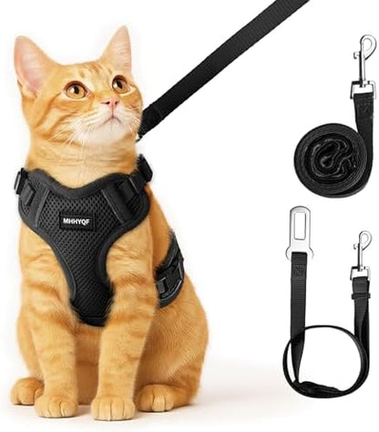 Cat Harness and Leash Set, Adjustable Cat Vest Harnesses by Unknown