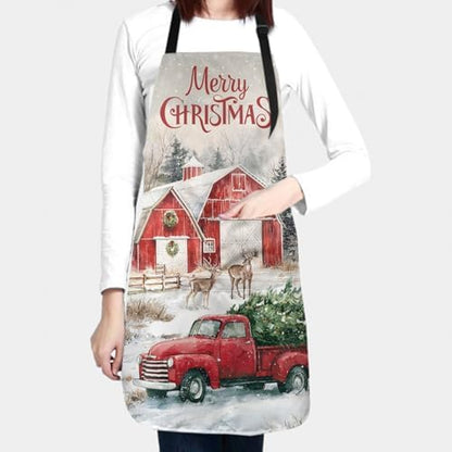 Sweetshow Cute Dog Apron with 2 Pockets and Adjustable Neck Waterproof Kitchen - Image 3