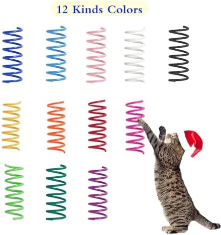 12PCS 12Colors Cat Spring Toys for Indoor Cats - Image 4