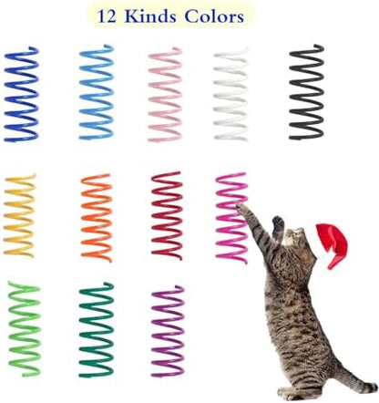 24PCS 12Colors Cat Spring Toys for Indoor Cats - Image 4