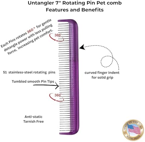 Pet comb for easy mat removal - Image 4
