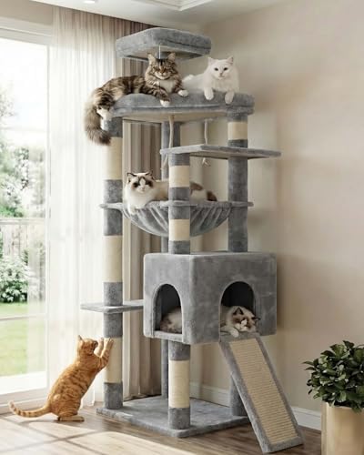 Heybly 64.2" Heavy-Duty Cat Tree by HEYBLY