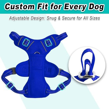 BARKBAY Dog Harness for Small Sized Dog No Pull Mesh 2 Clips Dog Vest - Image 6