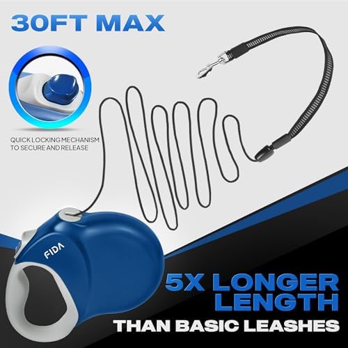 Fida Upgraded Retractable Dog Leash, Heavy Duty - Image 2
