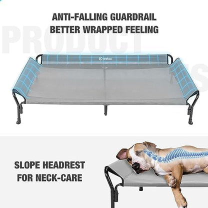 Veehoo Cooling Elevated Dog Bed, Raised Dog Cot - Image 2