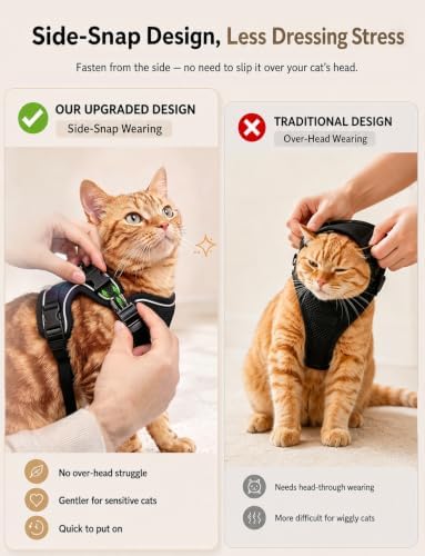 Cat Harness and Leash Set, Escape Proof Kitten Harness - Image 3