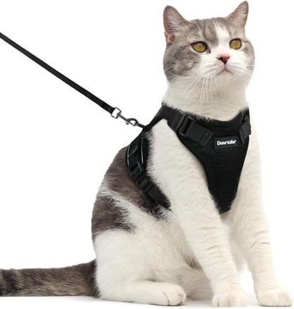 Dooradar Cat Harness and Leash Set, Adjustable and Escape Proof by Dooradar