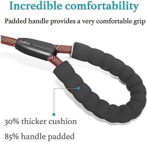 iYoShop Double Dog Leash, 360° Swivel, No Tangle, 25-150 lbs - Image 4