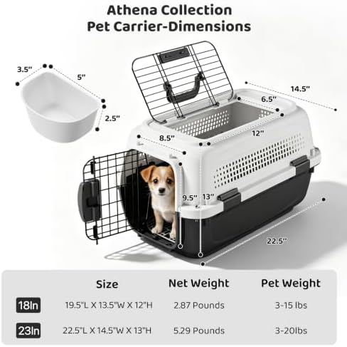 Athena Collection 23" Hard-Sided Pet Carrier - Image 2