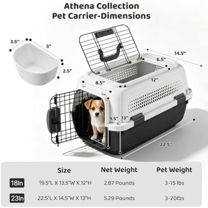 Athena Collection 23" Hard-Sided Pet Carrier - Image 2