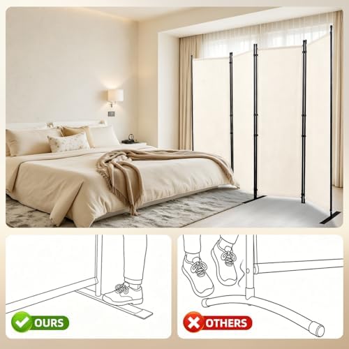 4 Panel Wide Room Divider Wall Screen - Image 2