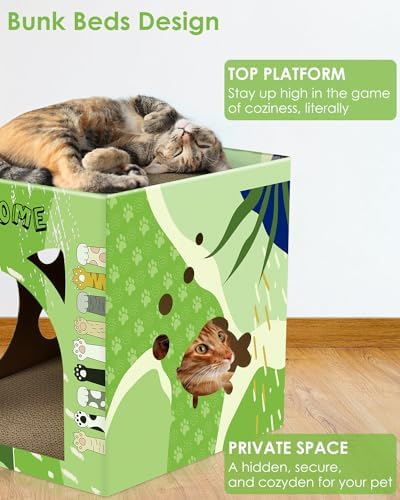 Bissap Cat Cardboard House, Large Thickened Play House - Image 5