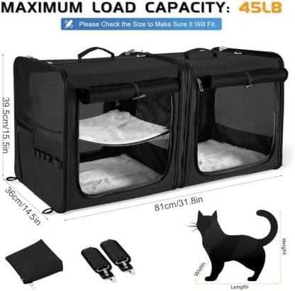 Extra Large Cat Carrier for 2 Cats - Image 6