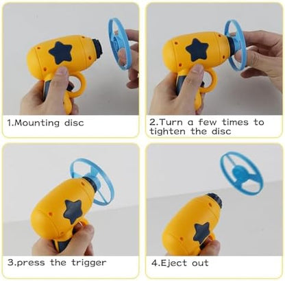 Andiker Cat Fetch Toy, Interactive Kitten Flying Disc Launcher Toy - Image 3