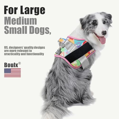 Bolux Dog Harness, No-Pull Reflective Dog Vest, Breathable Adjustable Pet - Image 4