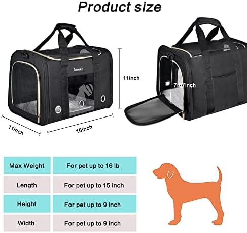 Petmolico Cat Carrier Soft-Sided Airline Approved - Image 6