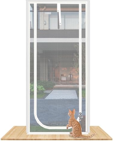 Reinforced Cat Screen Door, Fits Door Opening Size 36''x 84'', Thickened Cat by Unknown